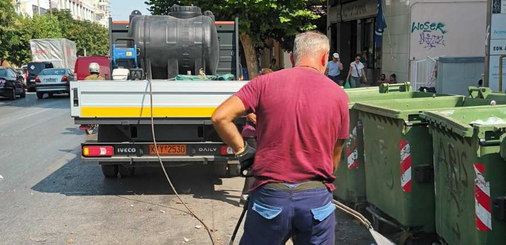 Δήμος Καλαμαριάς: Νέα πλυστικά μηχανήματα χρησιμοποιούνται στη Δημοτική Αγορά του Φοίνικα