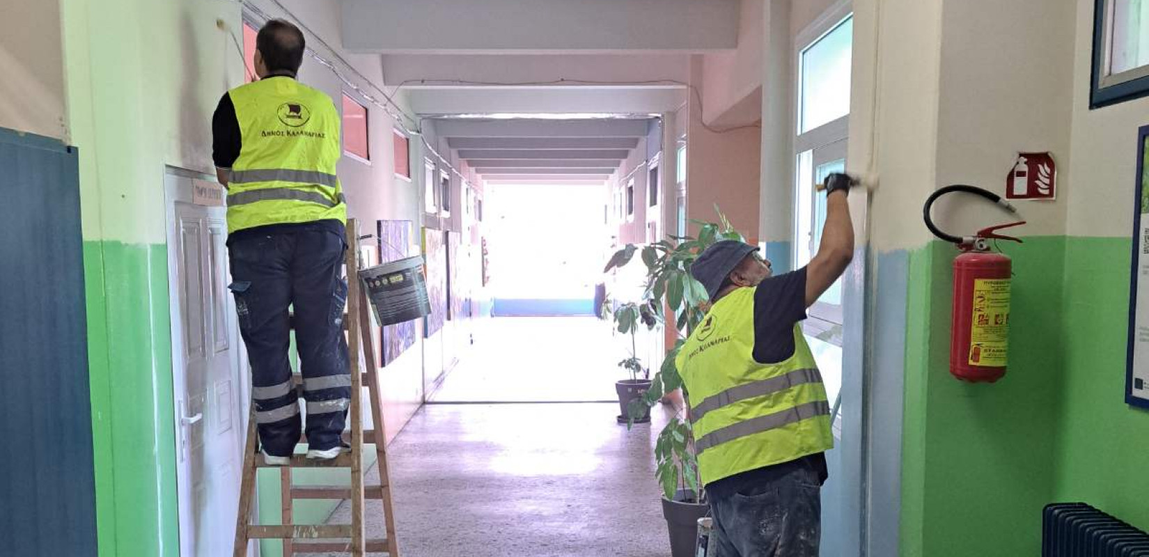 Καλαμαριά: Συνεχίζονται οι εργασίες στα σχολεία - Στόχος η ασφάλεια και η ετοιμότητα ενόψει Σεπτεμβρίου