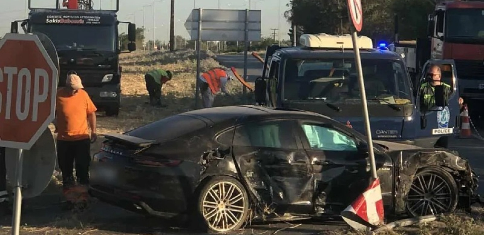 Τροχαίο στη Θέρμη: Συνελήφθη η ιδιοκτήτρια της μαύρης Porsche - Οδηγούσε υπό την επήρεια αλκοόλ