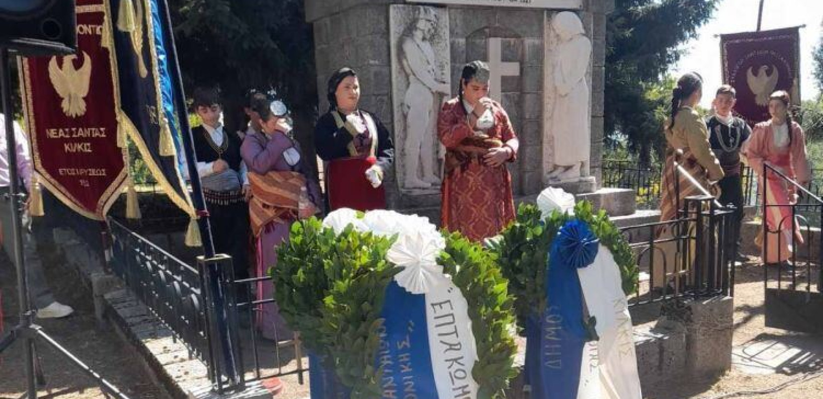 Ημαθία: Τιμήθηκε η μνήμη των Σανταίων, θυμάτων του ολοκαυτώματος στην Επτακώμη Σάντα του Πόντου
