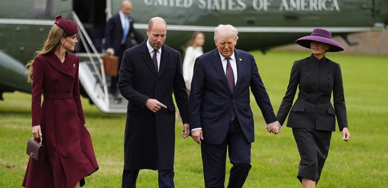 Ντόναλντ Τραμπ: Στο κάστρο του Ουίνδσορ με τιμές τον υποδέχτηκαν Ουίλιαμ και Κέιτ