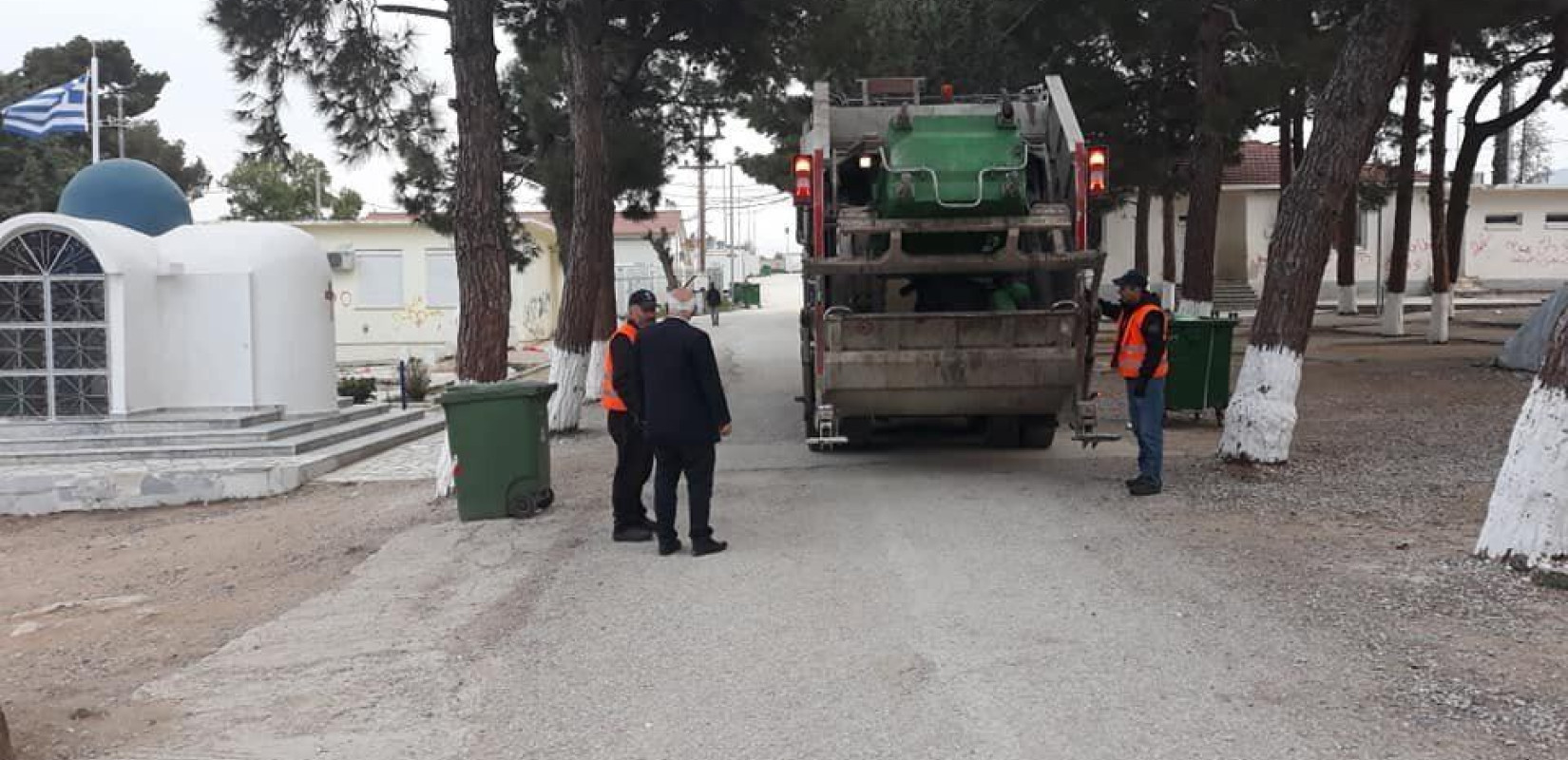 Το προσφυγικό κέντρο στα Διαβατά καθάρισε ο δήμος Θεσσαλονίκης