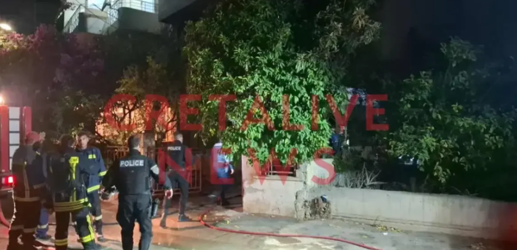 Τραγωδία στο Ηράκλειο: Δυο νεκροί από φωτιά σε σπίτι