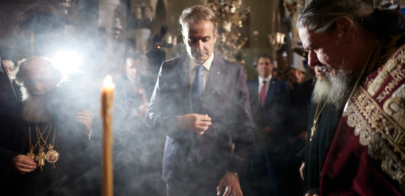 Ο Μητσοτάκης στην ενθρόνιση του νέου Αρχιεπισκόπου Σινά, κ. Συμεών - «Εθνικό καθήκον μας το ενδιαφέρον για τη Μονή»