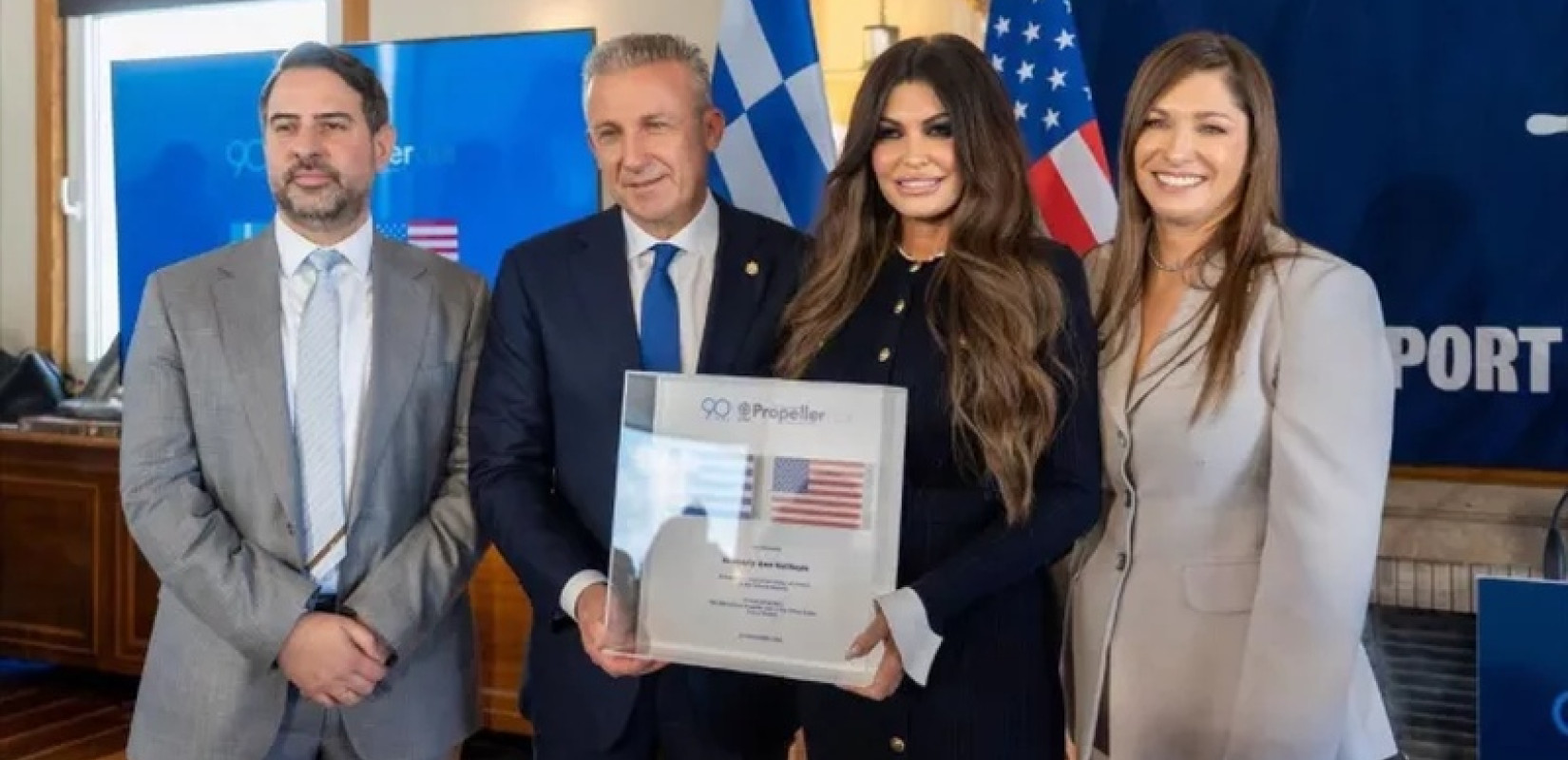 Γκιλφόιλ: Επίτιμη πρόεδρος του Propeller Club Πειραιά