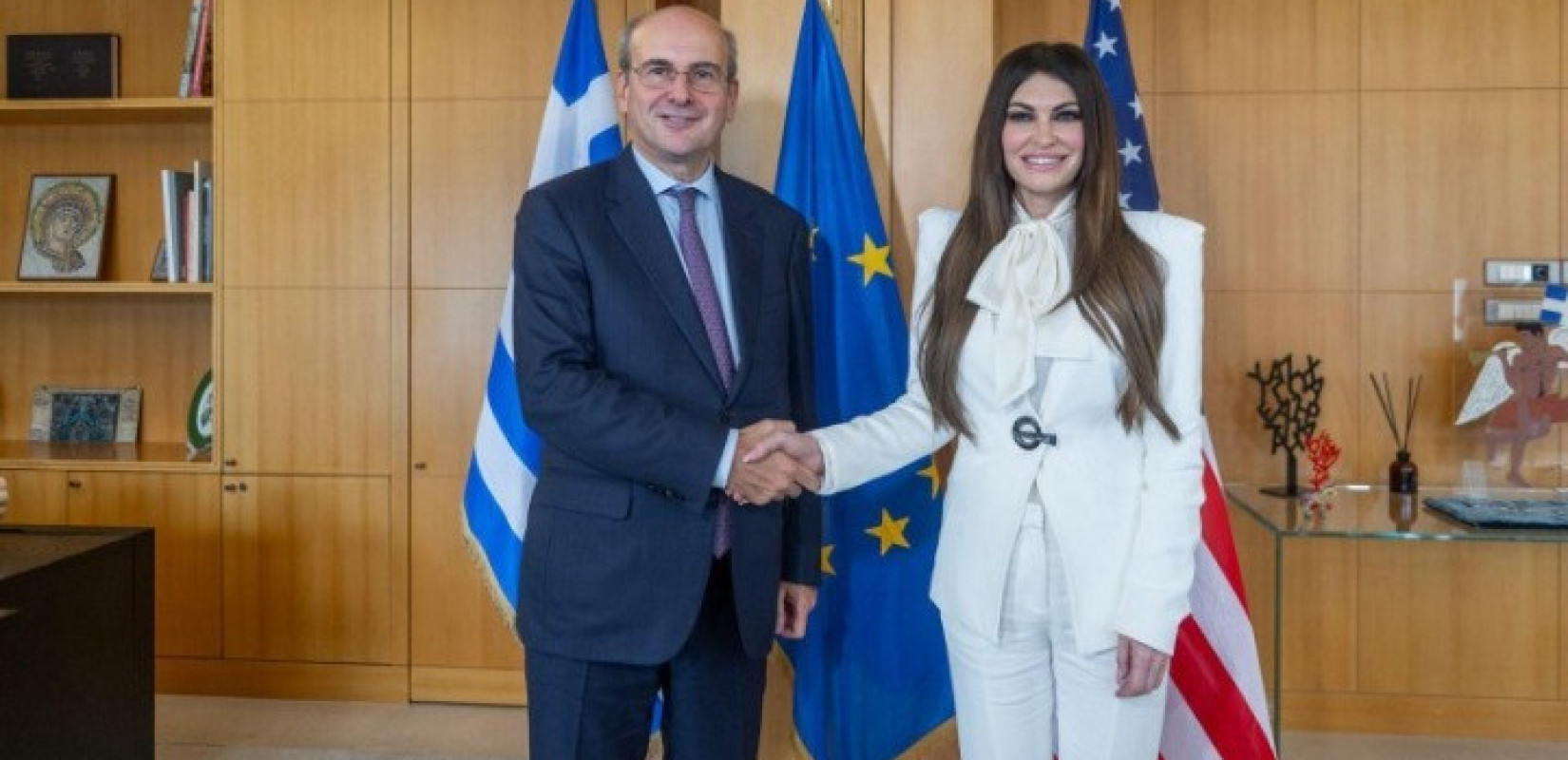 Συνάντηση Κ. Χατζηδάκη - K. Γκιλφόιλ