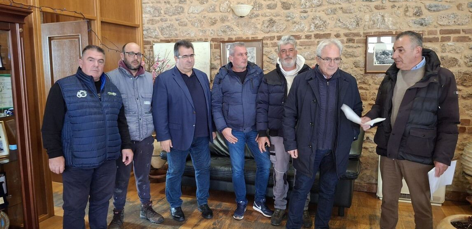 Ημαθία: Στον δήμαρχο Βέροιας αγρότες από το μπλόκο της Κουλούρας