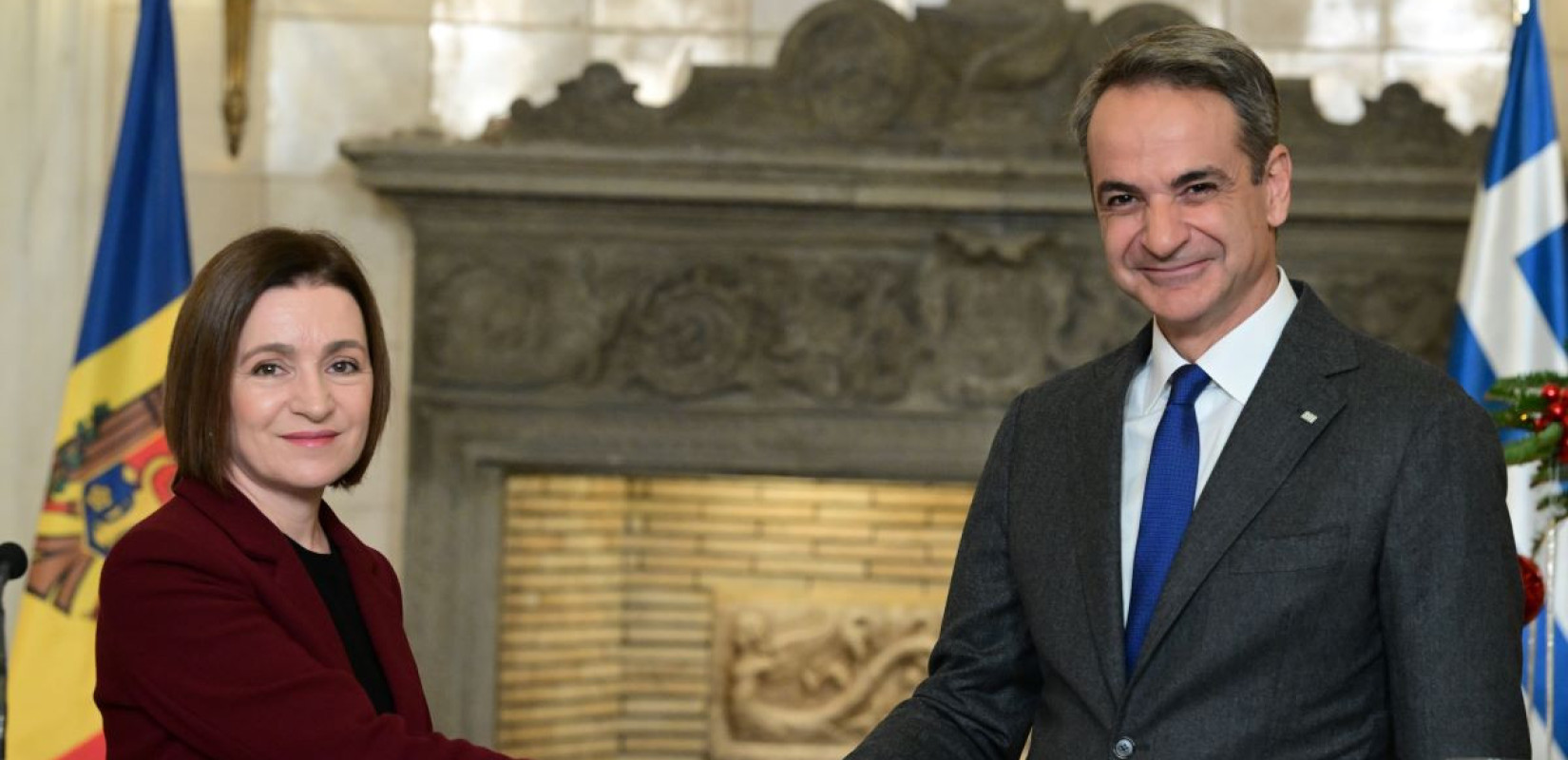 Κ. Μητσοτάκης: «Η Ελλάδα θα είναι δίπλα στον λαό της Μολδαβίας» - Συνάντηση με την πρόεδρο Σαντού