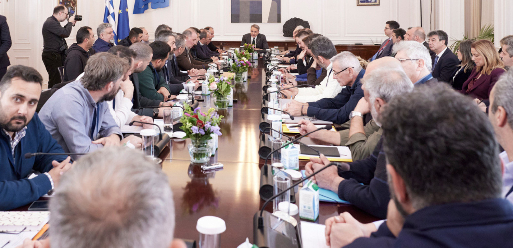 Ολοκληρώθηκε η συνάντηση Μητσοτάκη - αγροτών: Αναμένονται ανακοινώσεις