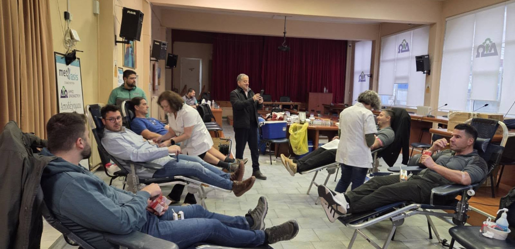 Δ. Ωραιοκάστρου: Με επιτυχία η πρώτη για το 2026 εθελοντική αιμοδοσία παρά τις αντίξοες καιρικές συνθήκες