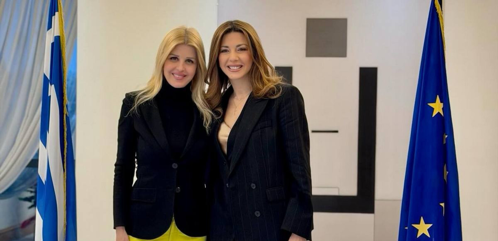 Έλενα Ράπτη: Συνάντηση με τη Σοφία Ζαχαράκη για καμπάνια ενημέρωσης νέων σχετικά με το «χάπι του βιασμού»