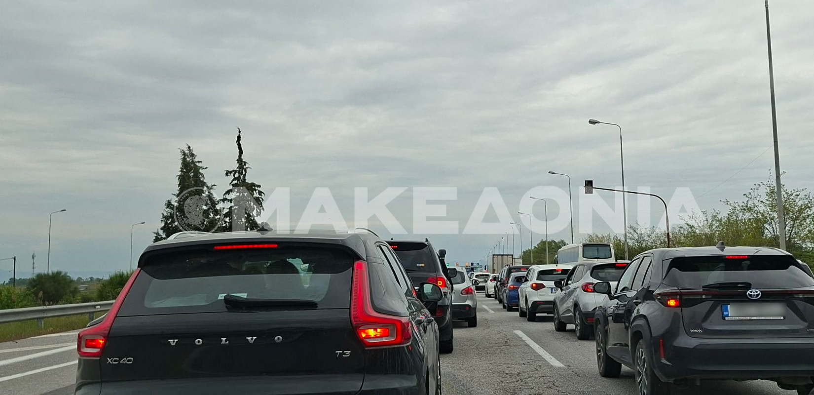 Θεσσαλονίκη: Στο «κόκκινο» η κίνηση από το Λάκκωμα μέχρι το Νέο Ρύσιο