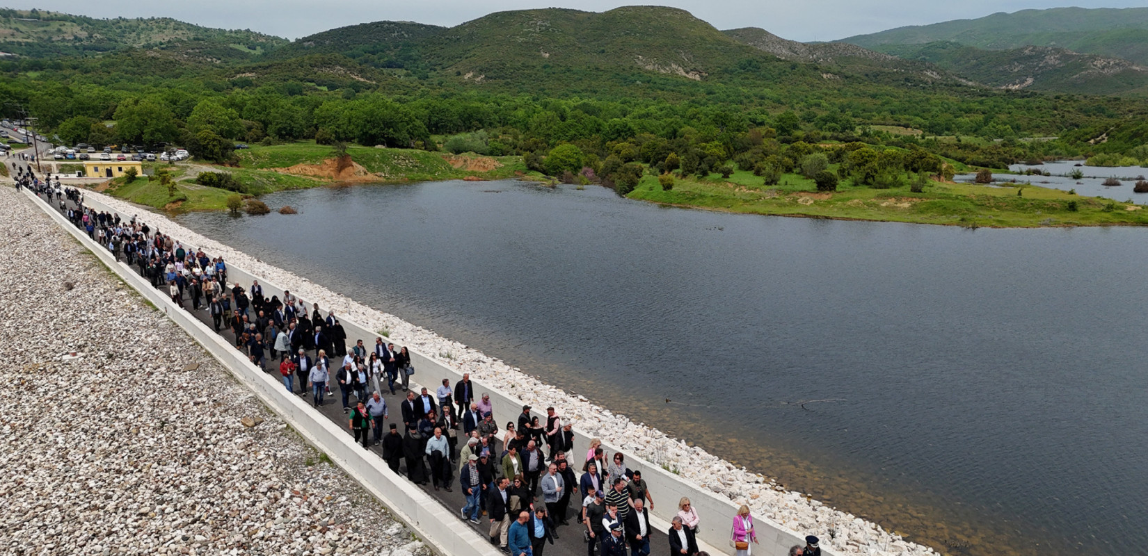 Τρίκαλα: Εγκαινιάστηκε το στρατηγικής σημασίας φράγμα στον Ληθαίο ποταμό