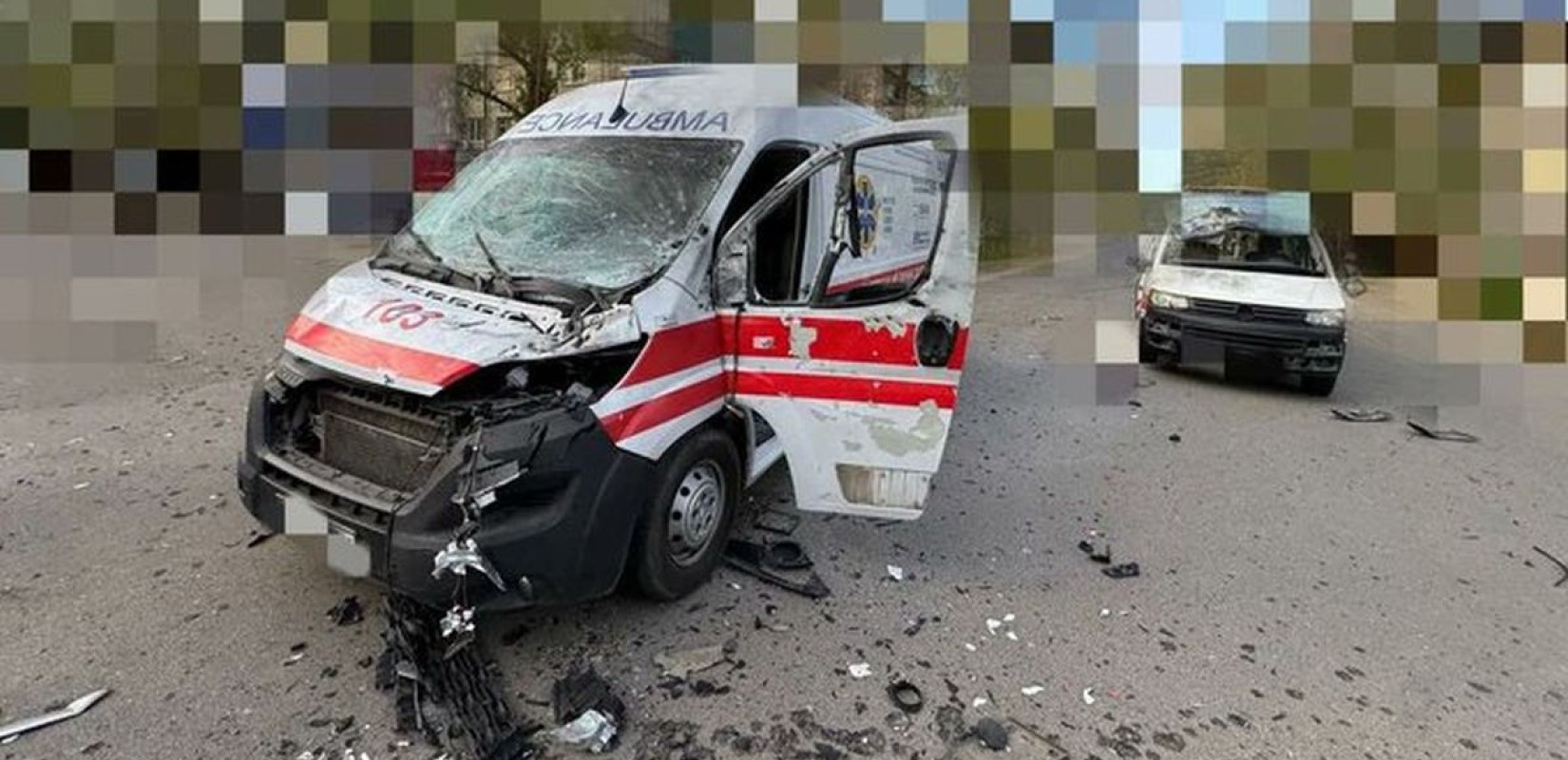 Στιγμιότυπο από την επίθεση στη Χερσώνα - Πηγή: https://x.com/BohuslavskaKate/status/2050889534867419626/photo/1