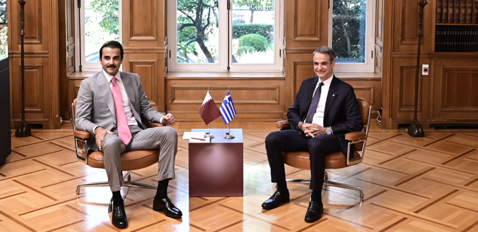 Εμίρης του Κατάρ σε Μητσοτάκη: «Ευχαριστώ την Ελλάδα»