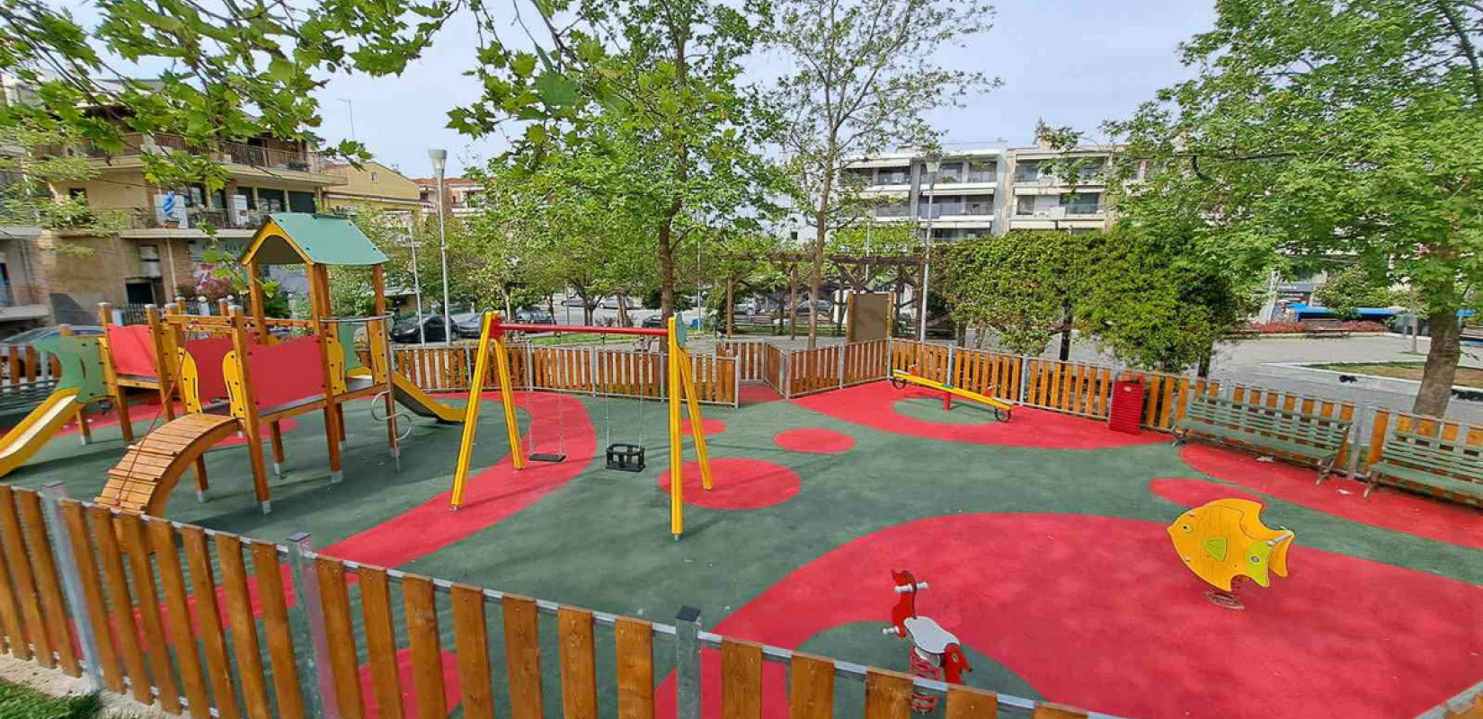 Καλαμαριά: Παραδόθηκε η παιδική χαρά της Αν. Παπανδρέου