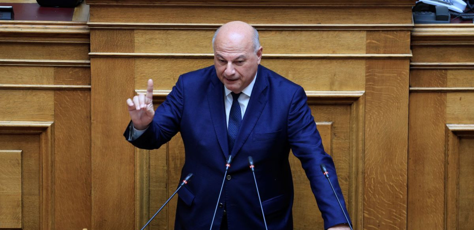 Ο Κ. Τσιάρας σήμερα στη Βουλή - Πηγή: Eurokinissi