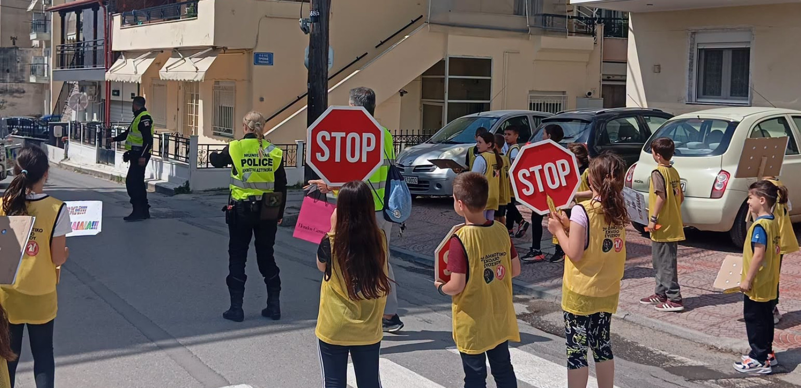 Δήμος Κορδελιού - Ευόσμου: Μαθητές σε ρόλο... τροχονόμου