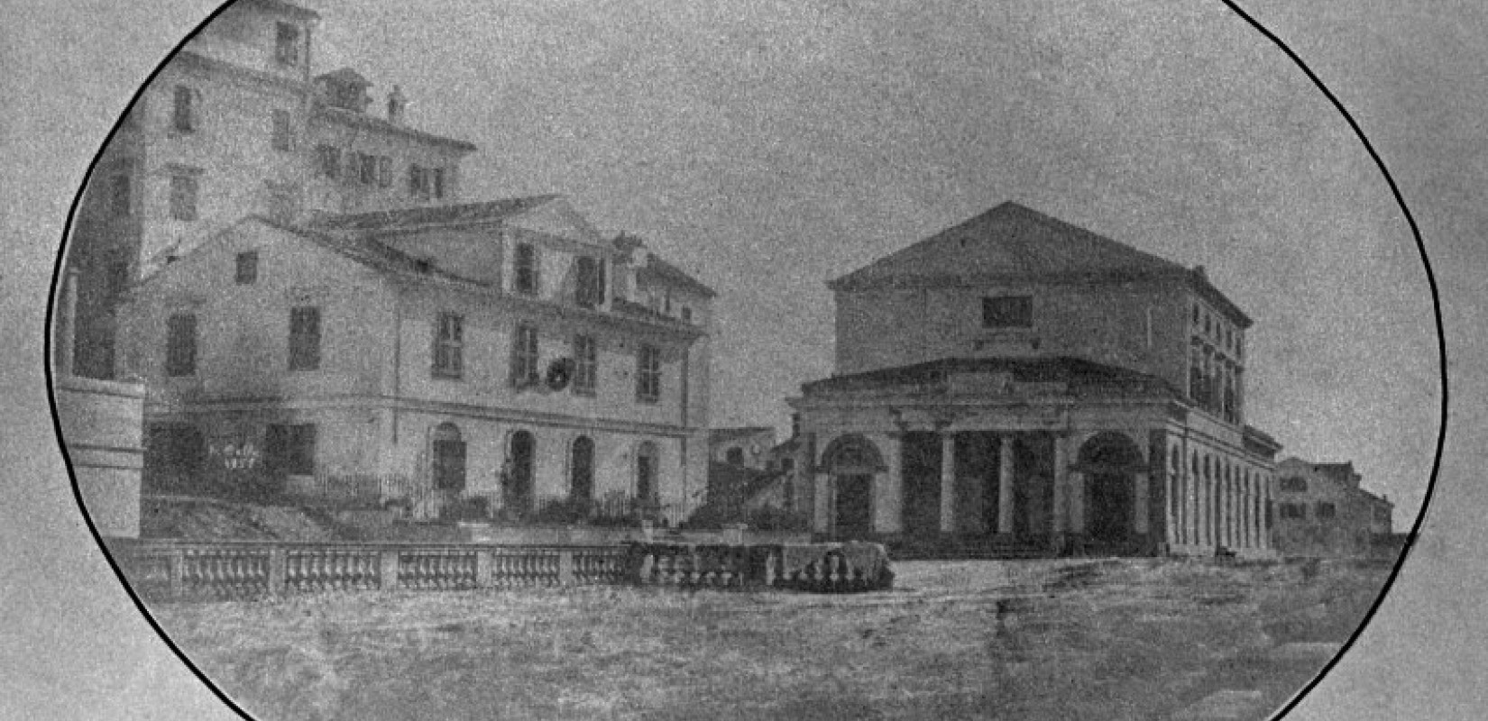 Το κτήριο της Ιονίου Βουλής όπου ψηφίστηκε η Ένωση του Ιονίου Κράτους με το Βασίλειο της Ελλάδας. (1863). Συλλογή Αναγνωστικής Εταιρίας Κερκύρας