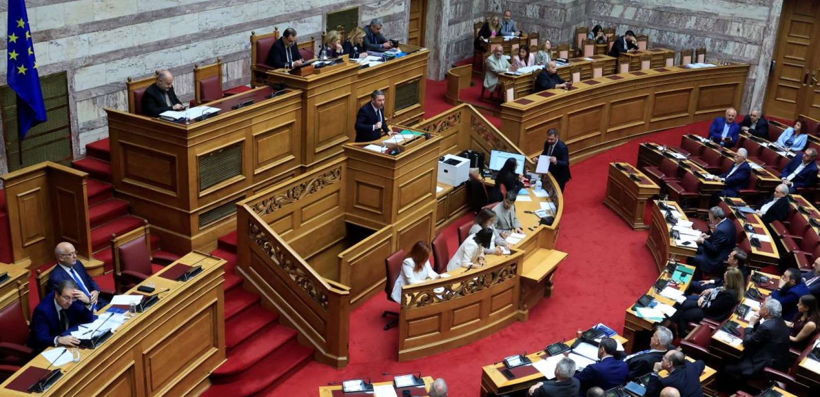 Η σημερινή συνεδρίαση στη Βουλή - ΦΩΤΟ: eurokinissi