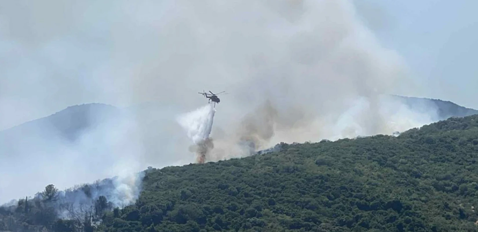 Φωτιά σε αγροτική έκταση στον Μώλο Φθιώτιδας: Κινητοποίηση και από αέρος