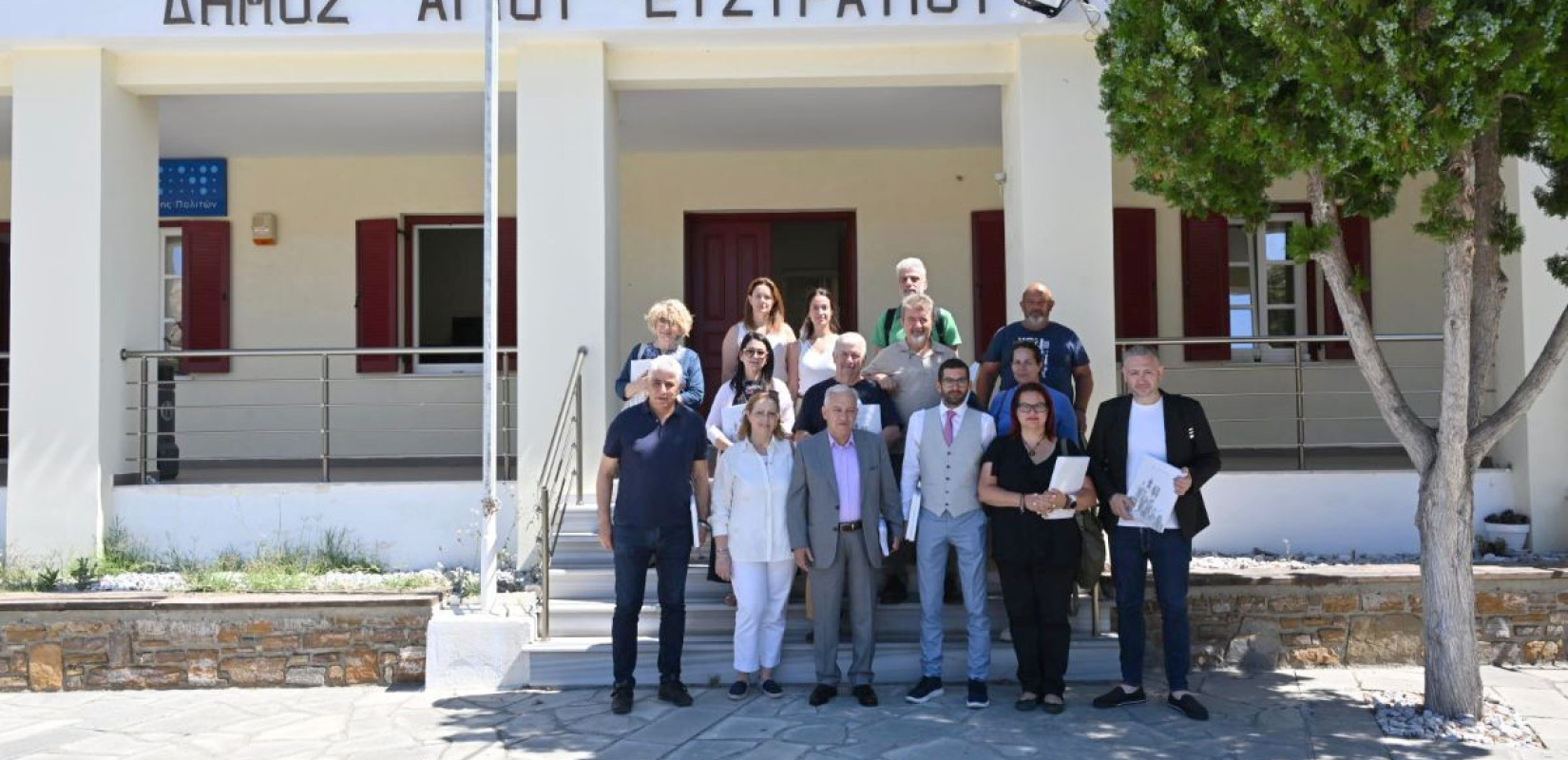 Επίσκεψη αντιπροσωπείας της ΚΕΔΕ στον Άγιο Ευστράτιο