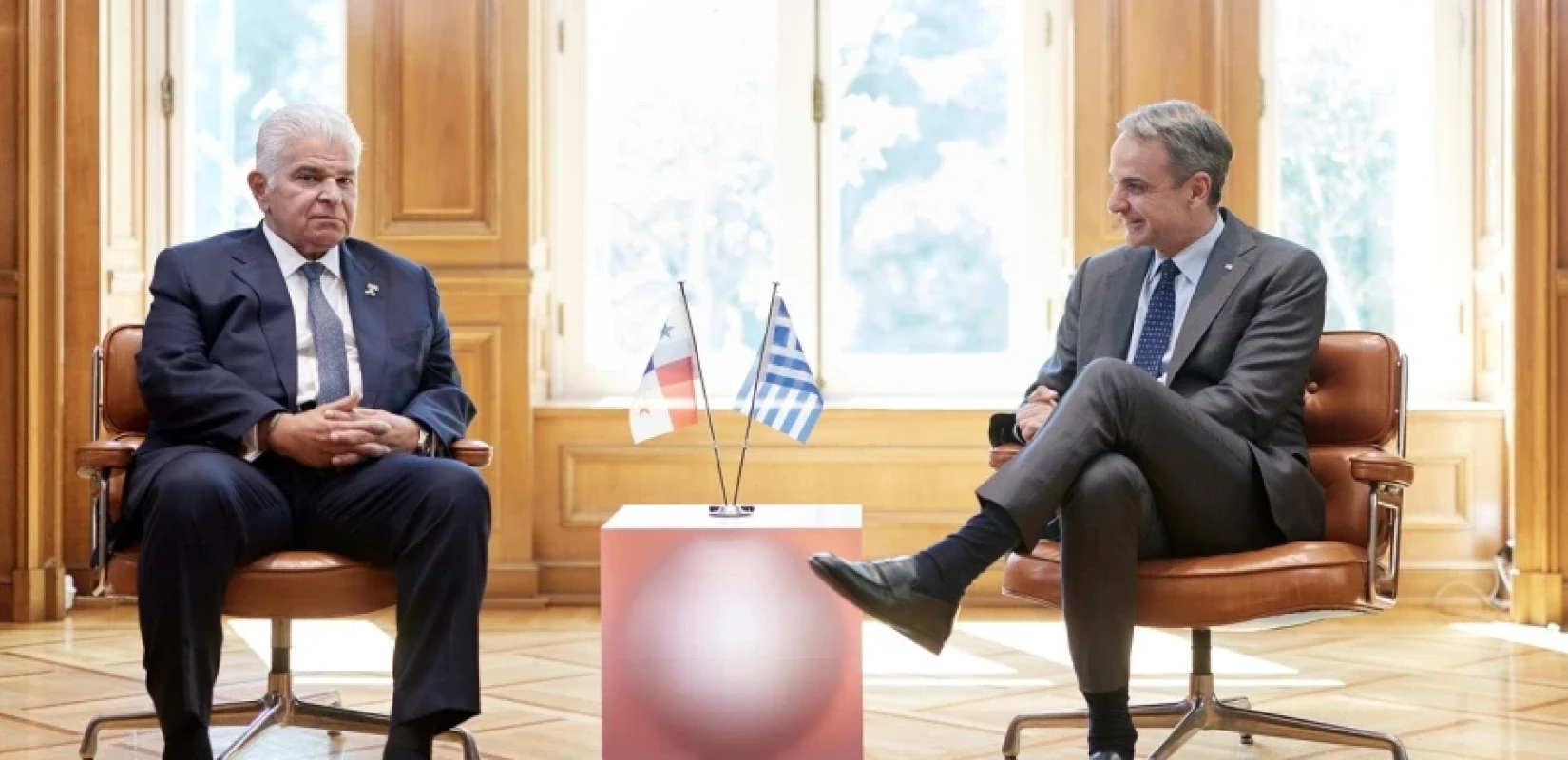 Συνάντηση Κ. Μητσοτάκη με τον Πρόεδρο του Παναμά στο Μαξίμου: Στο επίκεντρο ναυτιλία και τουρισμός