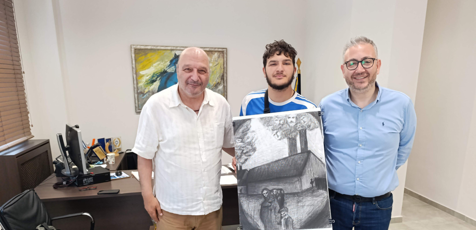 Θεσσαλονίκη: Μαθητής του Δήμου Ωραιοκάστρου διακρίθηκε για το καλλιτεχνικό του έργο με θέμα το Ολοκαύτωμα