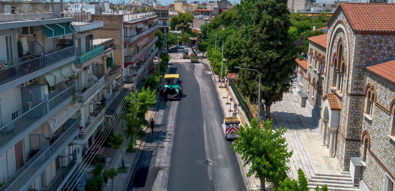Θεσσαλονίκη: Συνεχίζονται οι δημοτικές ασφαλτοστρώσεις - Επέστρεψαν τα συνεργεία στους εμπορικούς άξονες