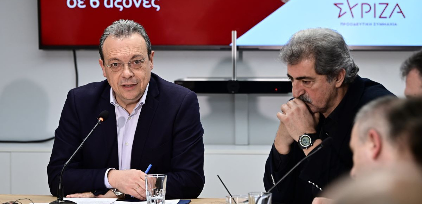 Ο Σ. Φάμελλος και ο Π. Πολάκης - Φωτογραφία αρχείου (Πηγή: eurokinissi)