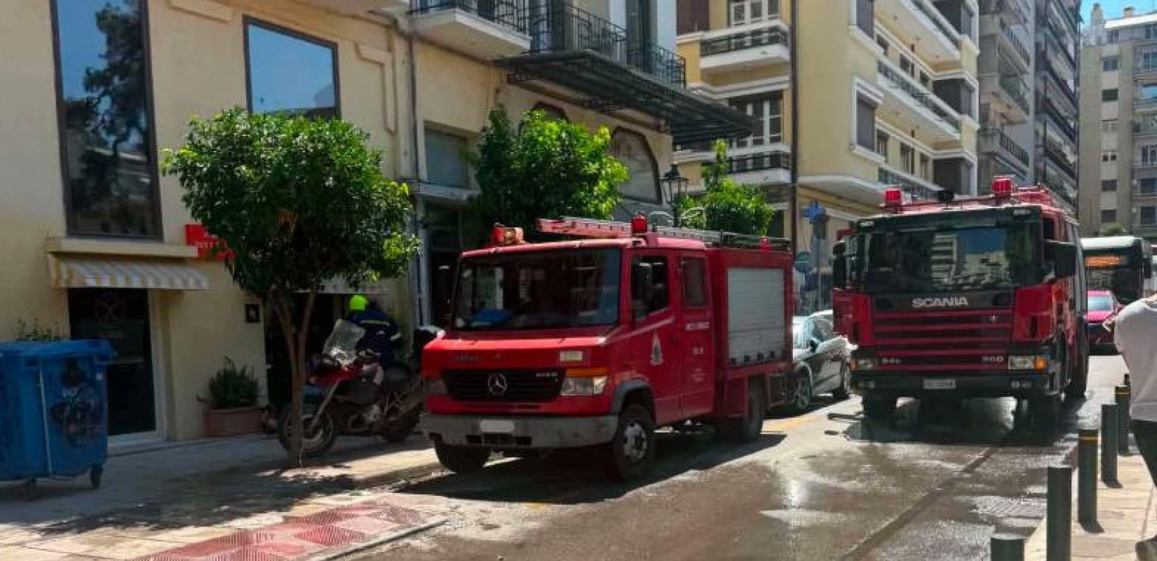 Συναγερμός στο κέντρο της Θεσσαλονίκης: Φωτιά σε κατάστημα στην οδό Πρασακάκη