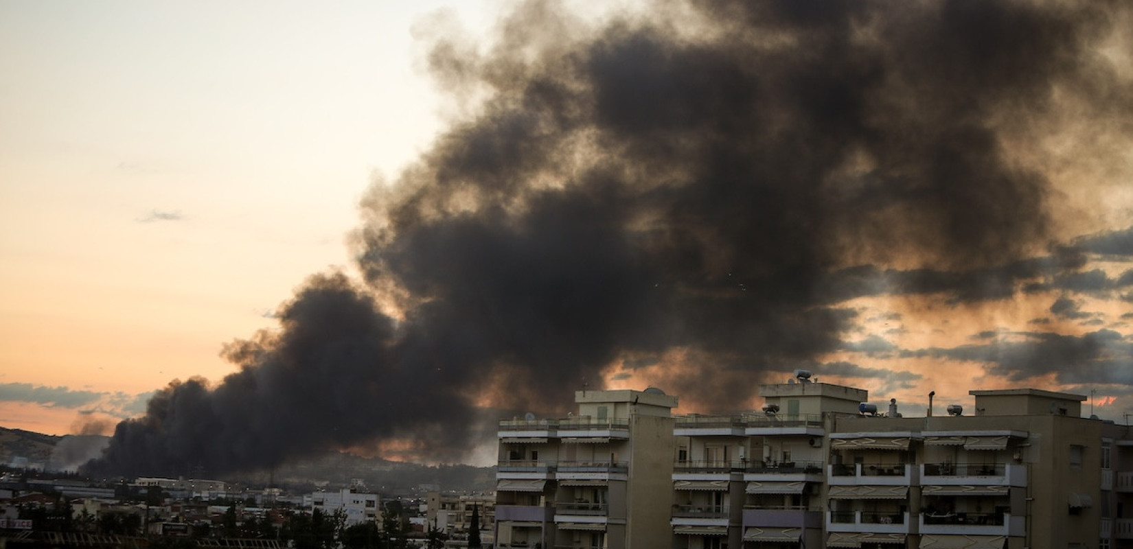 ΦΩΤ. Από τη φωτιά στο Ωραιόκαστρο (ΒΑΣΙΛΗΣ ΒΕΡΒΕΡΙΔΗΣ/EUROKINISSI)