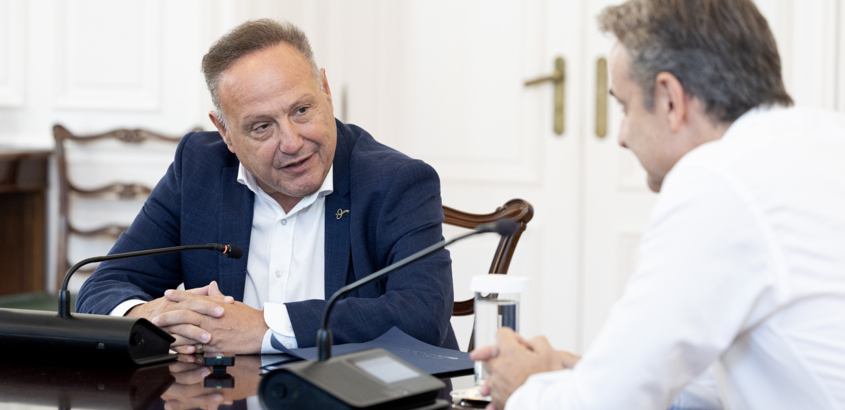 Συνάντηση Μητσοτάκη - Αγγελούδη: Το 2030 η Θεσσαλονίκη θα έχει καινούργια Έκθεση και μητροπολιτικό πάρκο (βίντεο)