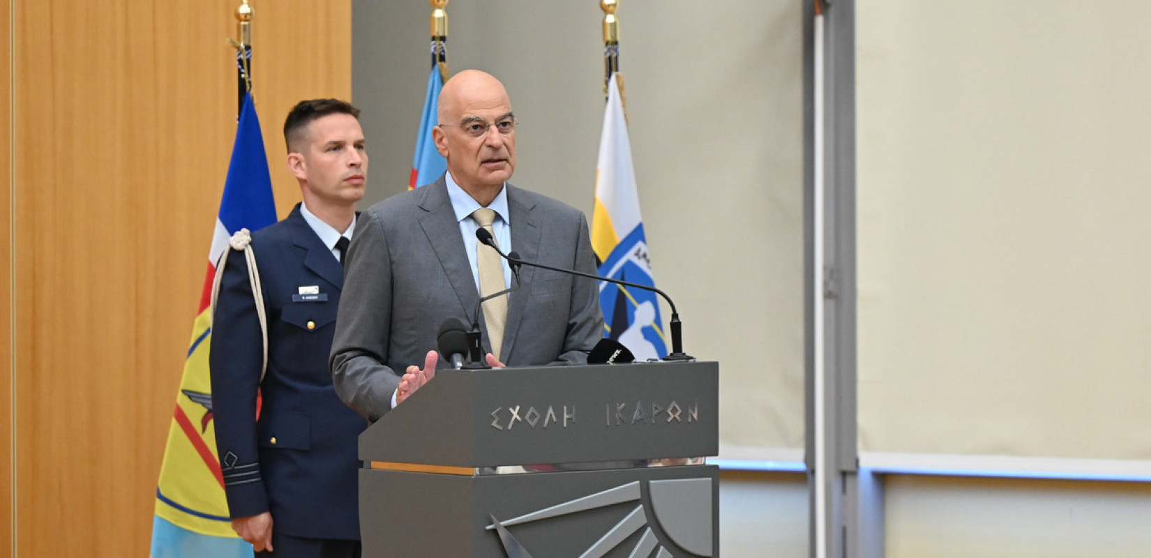 Σχολή Ικάρων - Ν. Δένδιας: Υπαρξιακή ανάγκη να έχουμε επαρκείς και τεχνολογικά ανεπτυγμένες Ένοπλες Δυνάμεις