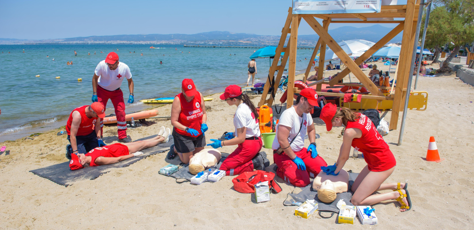 Θεσσαλονίκη: Δράση για την ασφάλεια στο νερό από τον Ελληνικό Ερυθρό Σταυρό στην Αγία Τριάδα