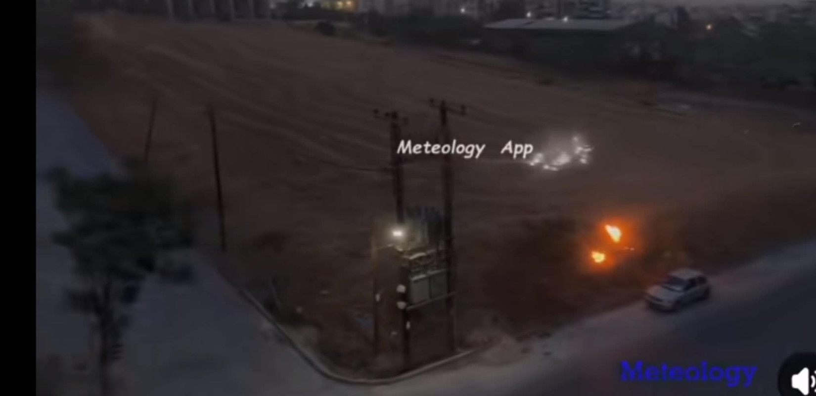 Θεσσαλονίκη: Σπινθήρες από κολόνα της ΔΕΗ προκάλεσαν τη φωτιά στον Ευόσμο - Βίντεο ντοκουμέντο