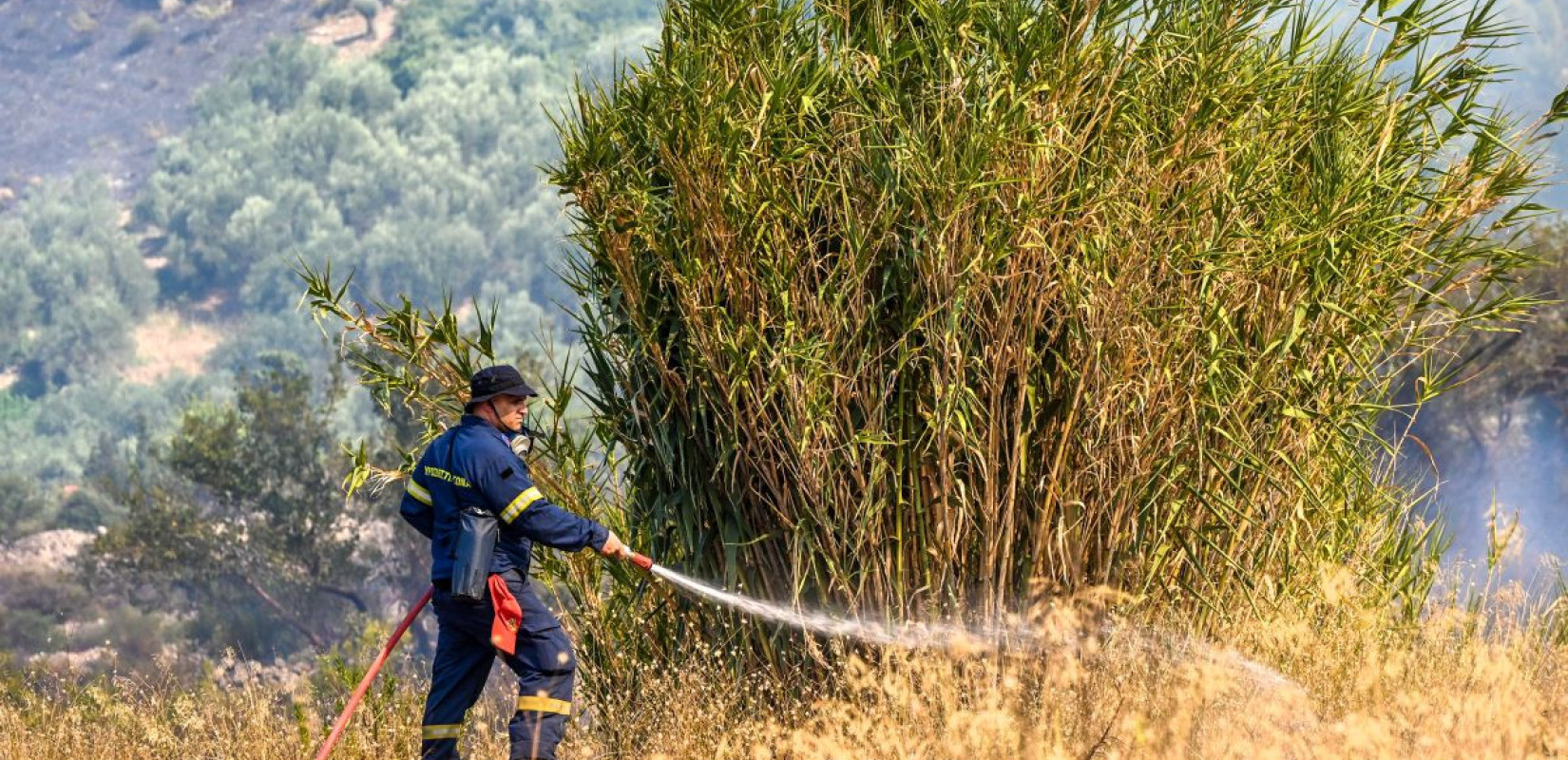 Αιγιαλεία: Βελτιώθηκε η εικόνα της φωτιάς