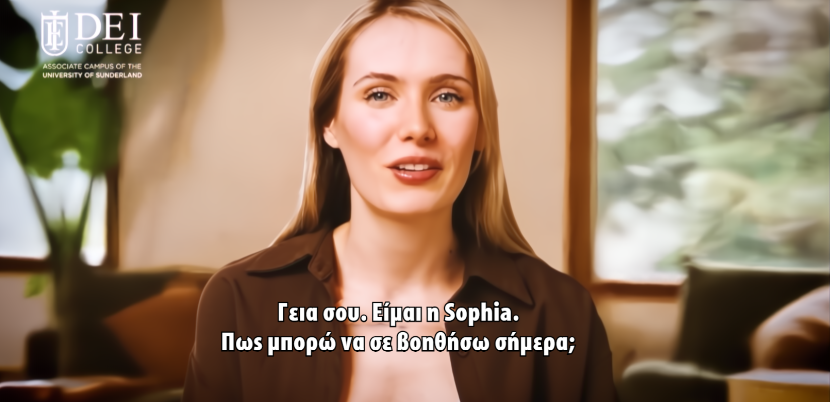 Το DEI College φέρνει την επόμενη γενιά Τεχνητής Νοημοσύνης στην πανεπιστημιακή εκπαίδευση με τη "Sophia"
