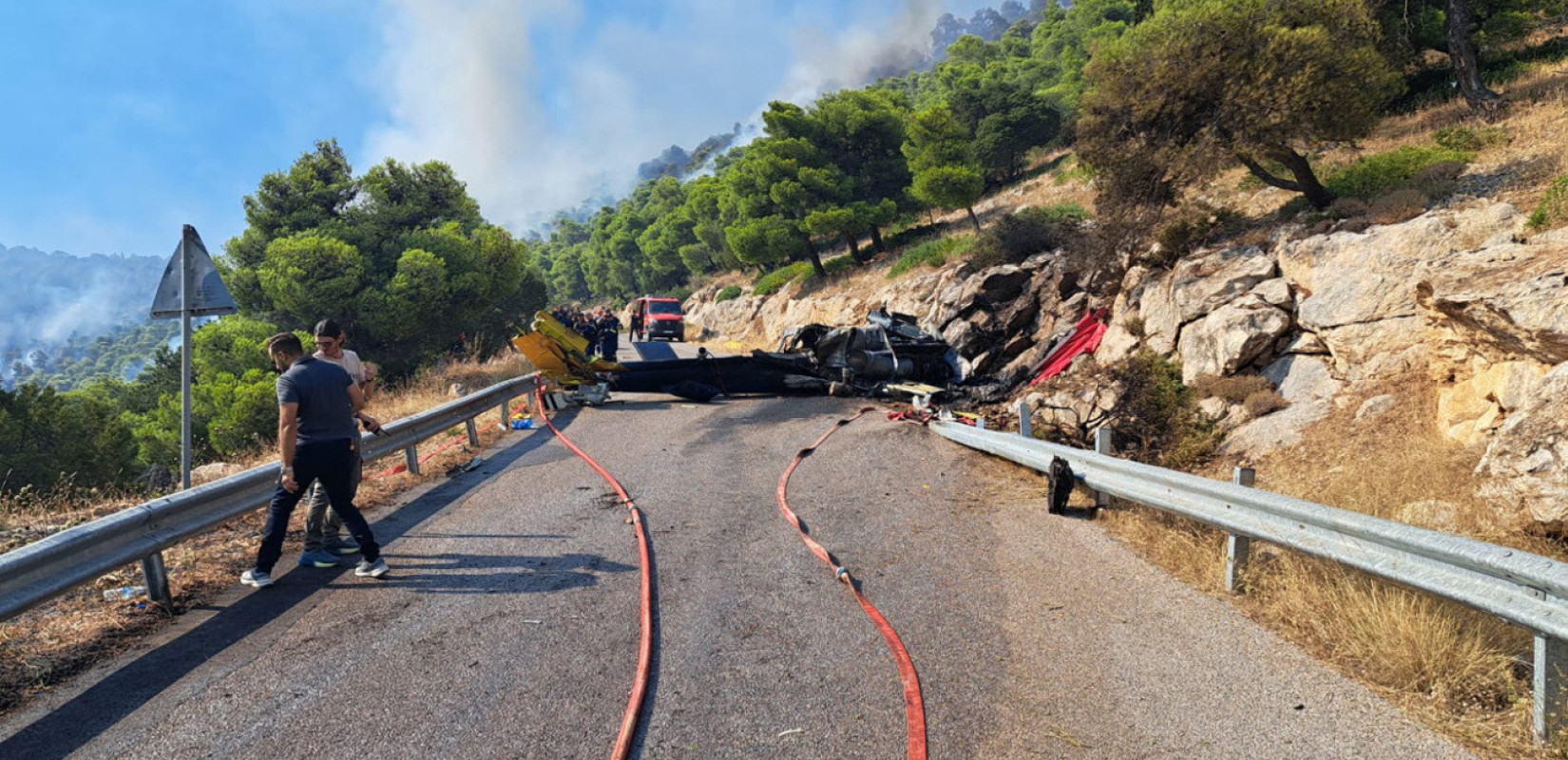Ελεύθερος ο αδερφός αντιδημάρχου της Μάνδρας που έσπασε το μπλόκο της ΕΛΑΣ στο σημείο της συντριβής του ελικοπτέρου