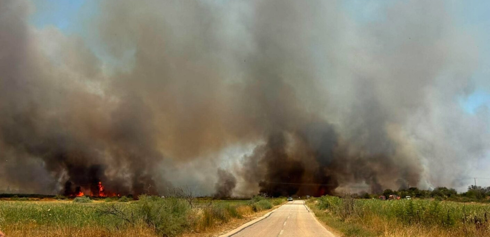 Πυρκαγιά στον Ίμερο Ροδόπης- Μήνυμα του 112 για εκκένωση δύο περιοχών