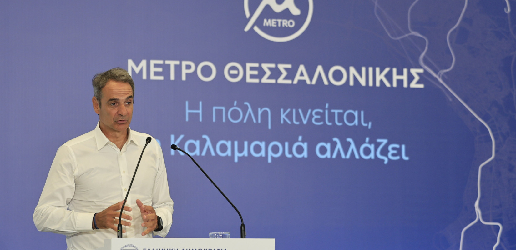 Μητσοτάκης από Μετρό Καλαμαριάς: Συμφωνία αλήθειας με τους πολίτες