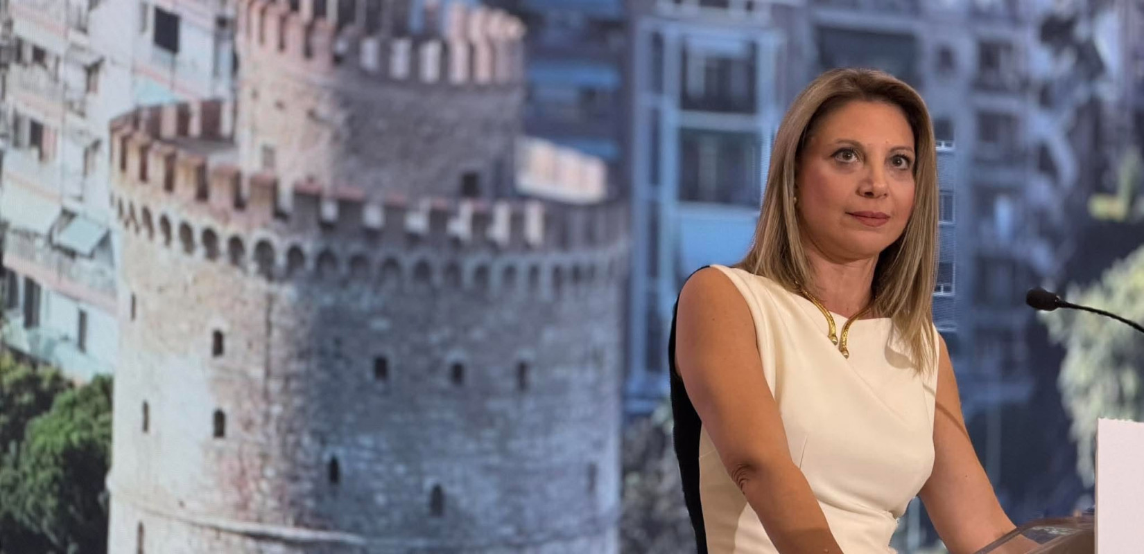 Μαρία Καρυστιανού από ΔΕΘ: «Το πρόγραμμά μας είναι ζωντανό, αληθινό και άκρως ρεαλιστικό» (βίντεο)