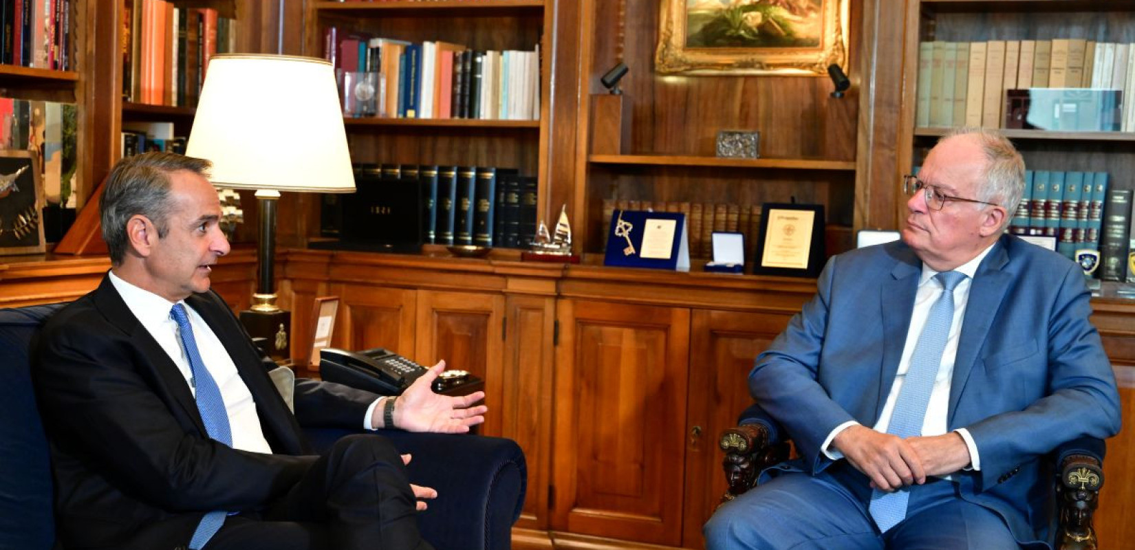 Κ. Μητσοτάκης από συνάντηση με Κ. Τασούλα: «Το πετρέλαιο θέρμανσης είναι πρώτη προτεραιότητα ειδικά στη Βόρεια Ελλάδα»