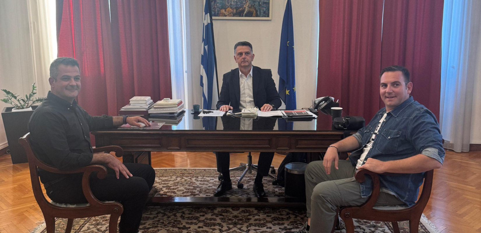 Θεσσαλονίκη - Μ. Μπεκίρης: Συνάντηση εργασίας με εκπροσώπους φορέων στο Διοικητήριο