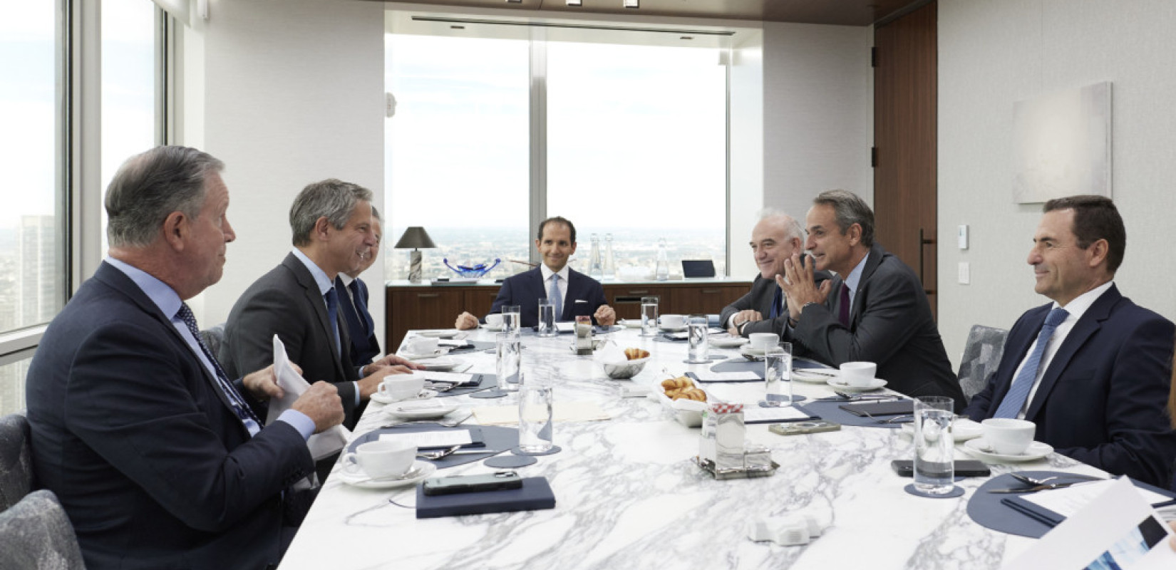 Κ. Μητσοτάκης: Συναντήθηκε με τον συμπρόεδρο της Morgan Stanley