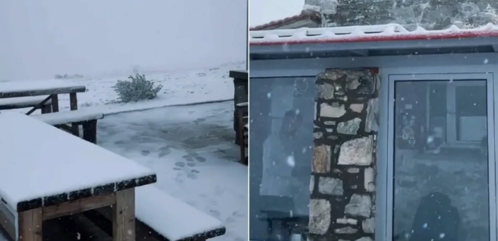 Ντύθηκε στα “λευκά” ο Όλυμπος: Έπεσαν τα πρώτα χιόνια – Δείτε βίντεο