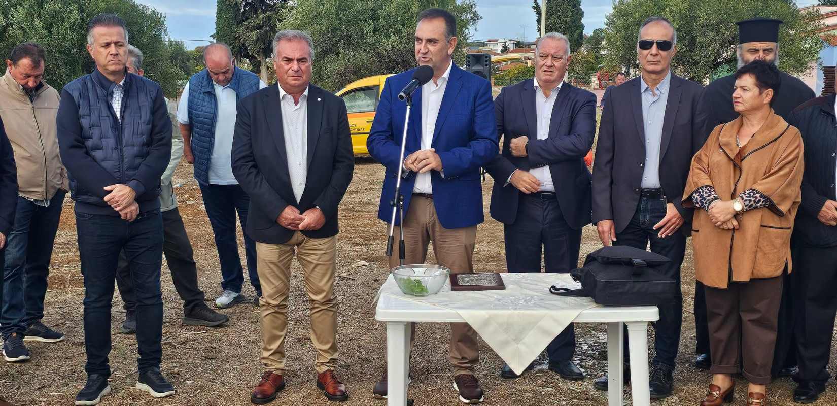 Χαλκιδική: Αγιασμός θεμελίωσης για το νέο Νηπιαγωγείο Νέων Συλλάτων
