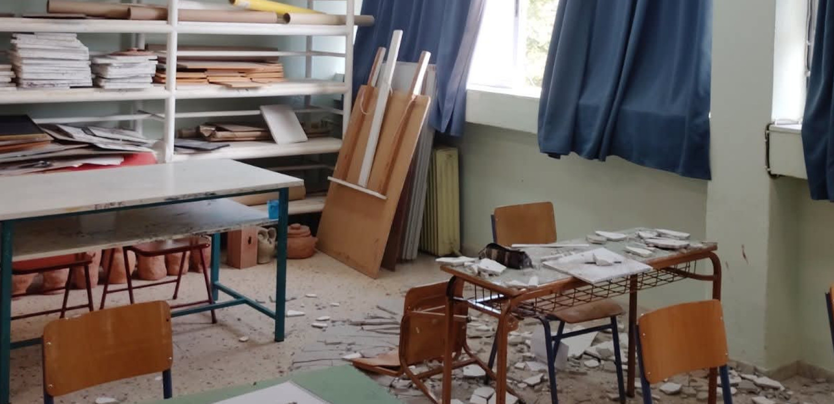 Θέρμη: Μαθητής μεταφέρθηκε στο νοσοκομείο - Κομμάτι σοβά έπεσε στο κεφάλι του