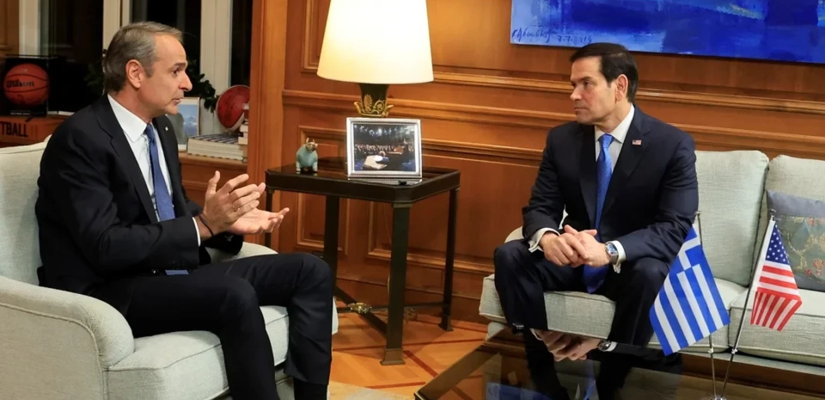 «Σας έχουμε ως έναν τόσο ισχυρό εταίρο»: Το θερμό τετ α τετ Μητσοτάκη - Ρούμπιο στην Αθήνα