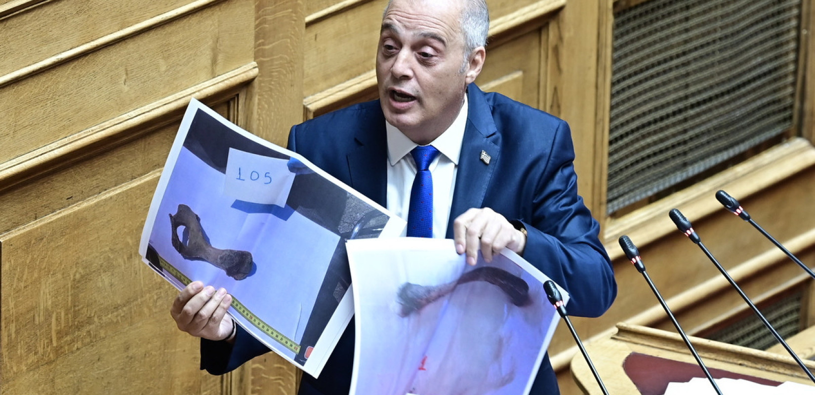 Γ. Φλωρίδης: Τα οστά που έδειξε ο Βελόπουλος ανήκουν σε ζώα για αυτό και δεν είναι στην δικογραφία των Τεμπών